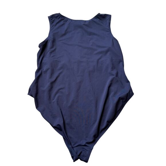 ANDIE Navy Blue Malibu Snap Front One Piece Swimsuit Women's Size XXL - Picture 3 of 7
